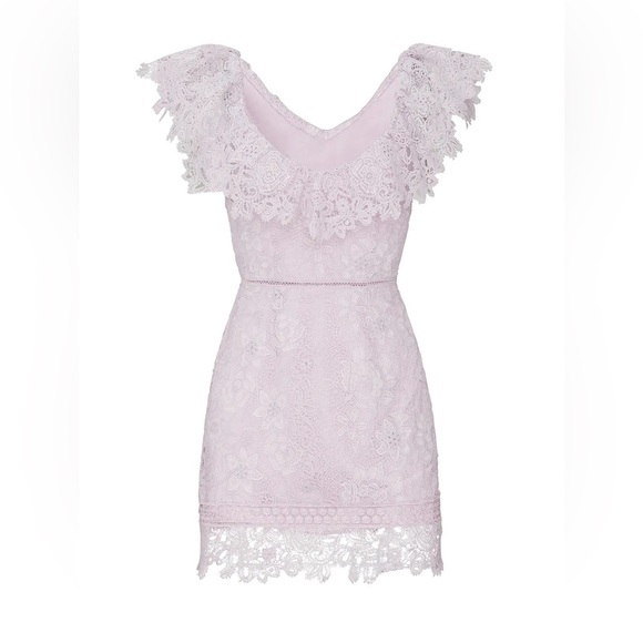 🌻Saylor Purple Lace Adwoa Dress Size XL - Picture 2 of 12